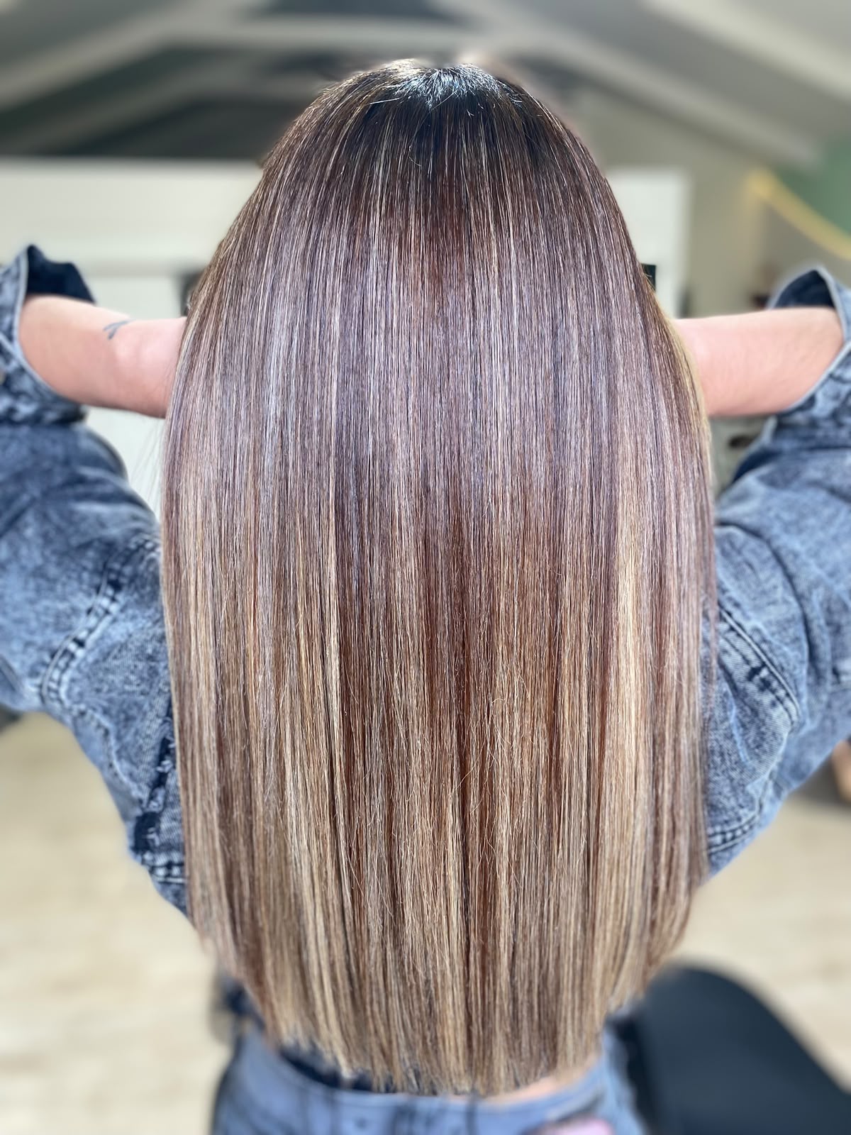 Acabado de peluquería con ondas suaves